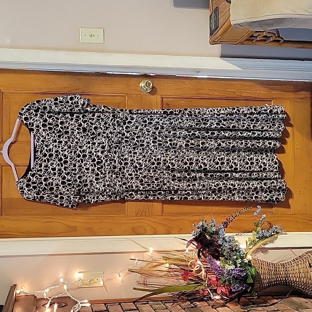 Dress Barn brown and white dress. Size 18w.